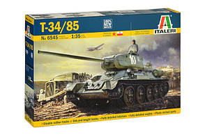 Т-34/85 завод 183 модифікація 1944р. Збірна модель радянського танка. 1/35 ITALERI 6545