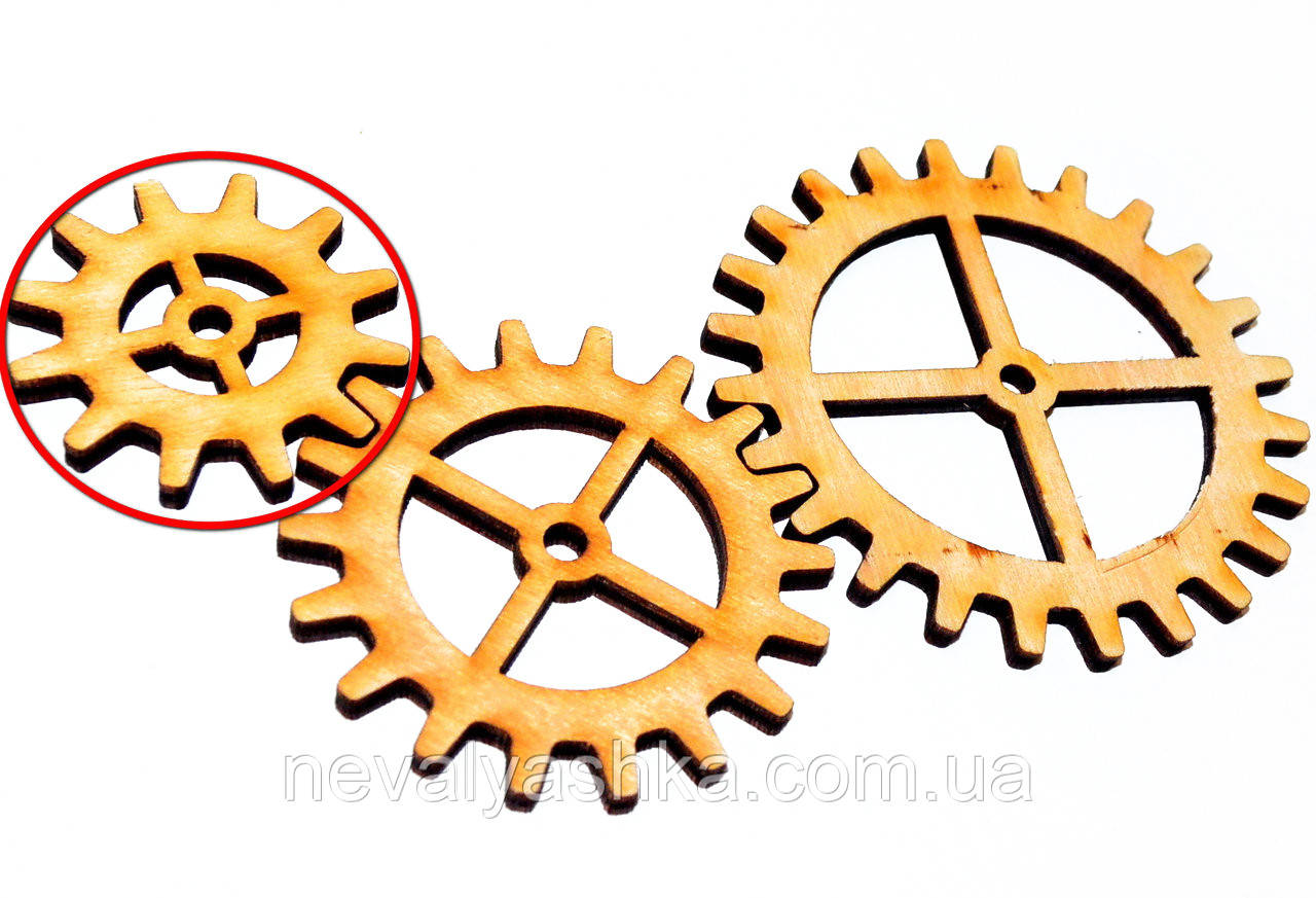 1 шт Деревянная Шестеренка 40 мм Заготовка для Бизиборда Шестерня из ...
