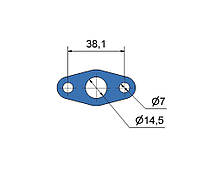 No 2505510 Комплект прокладок турбіни Renault 2.5D, Opel 2.5D, Nissan 2.5D