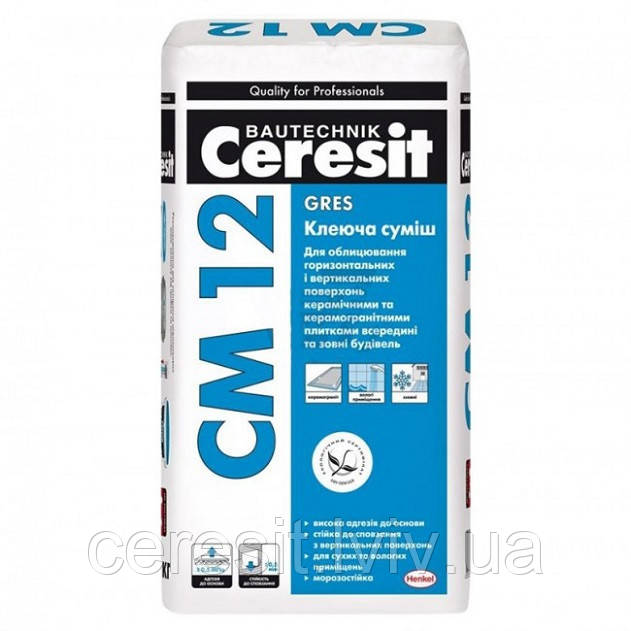 Клей для керамограніту (грес) Ceresit CM12/25