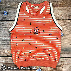 Борцовка морської тематики для хлопчика Зріст: 110,116,128,140 см (8077-1)