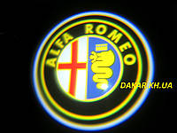 Проектор логотипа Alfa Romeo в автомобильные двери Альфа Ромео