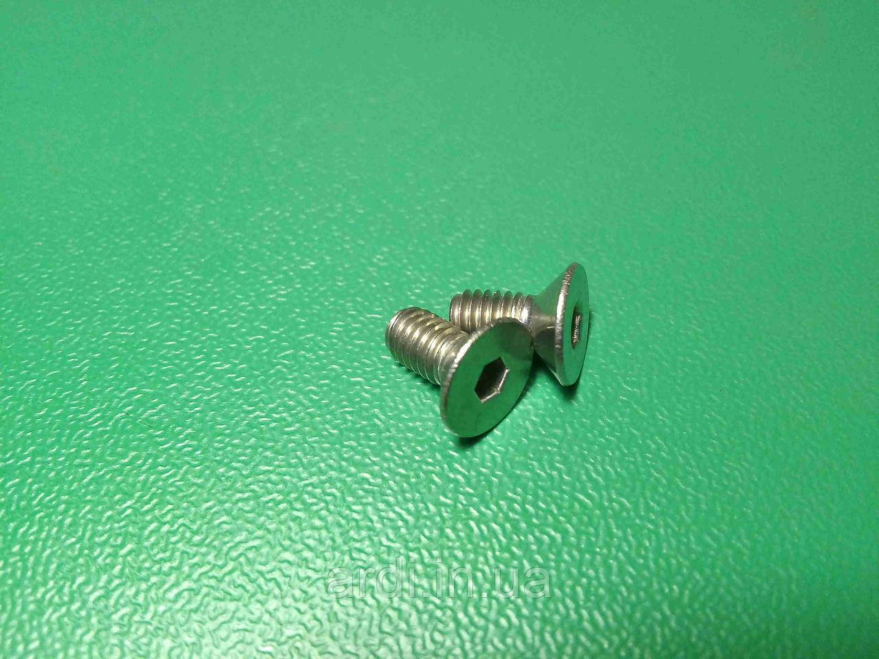 Гвинт ( болт) DIN 7991 A2 M4 8 мм неіржавка сталь із внутрішнім шестигранником