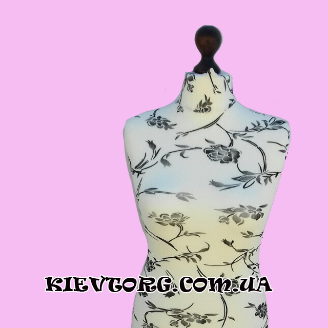 Кравецький манекен жіночий для пошиття та демонстрації одягу з пінопласту на дерев'яній підставці