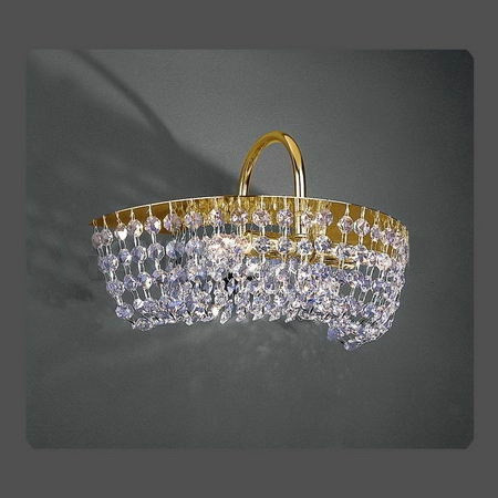 Бра LA LAMPADA WB 1121/2.26 золото/прозорий