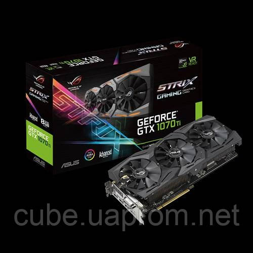 Відеокарта ASUS ROG STRIX GTX1070TI A8G GAMING б.у. гарантія