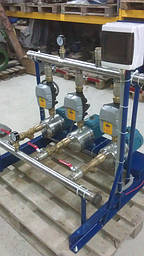 Насосная станция водоснабжения из трёх насосов Calpeda MXH