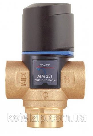 Afriso ATM 331 Rp3/4" 20-43°З 3-ходовий клапан термозмішувальний, фото 1