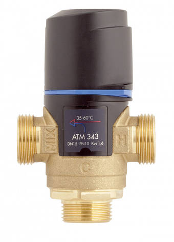 Afriso ATM 343 G3/4" 35-60°С 3-ходовий клапан термозмішувальний, фото 1