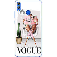 Силіконовий чохол з малюнком для Huawei Honor 8x Vogue