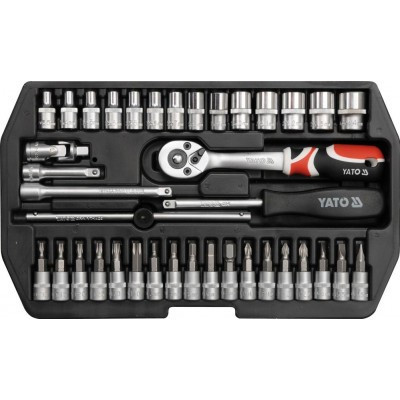 Набір торцевих головок із тріскачкою Yato YT-14471