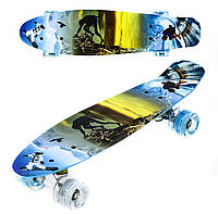 Скейт Penny Best Board LED 22 Волна (8365-64534)