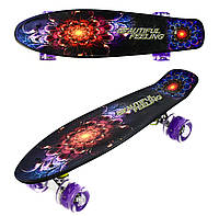 Пеніборд Print Graffiti! Колеса м'які! Скейт, Penny Board. Абстракція