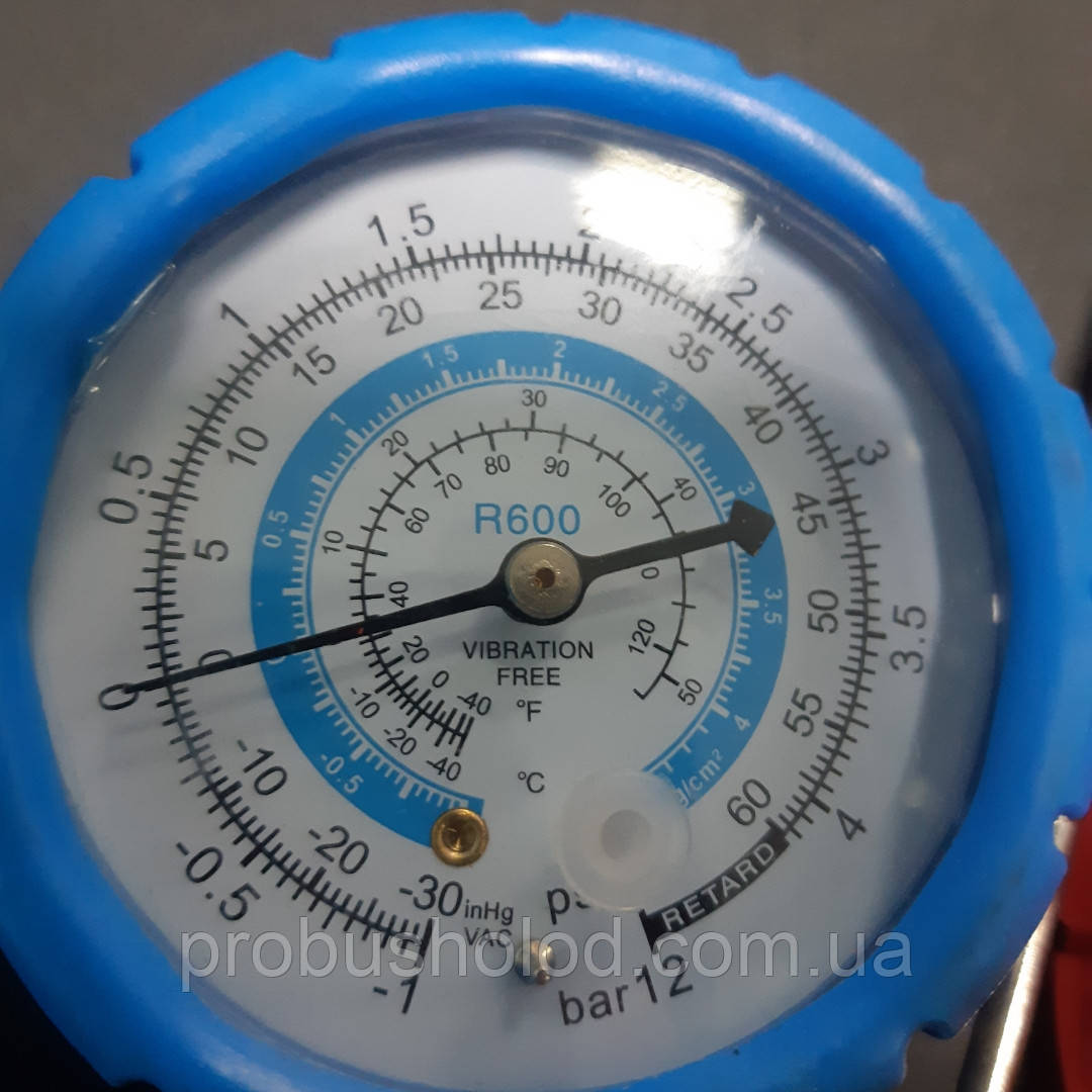 Манометрический коллектор R600a двухвентильный для измерения давления ...