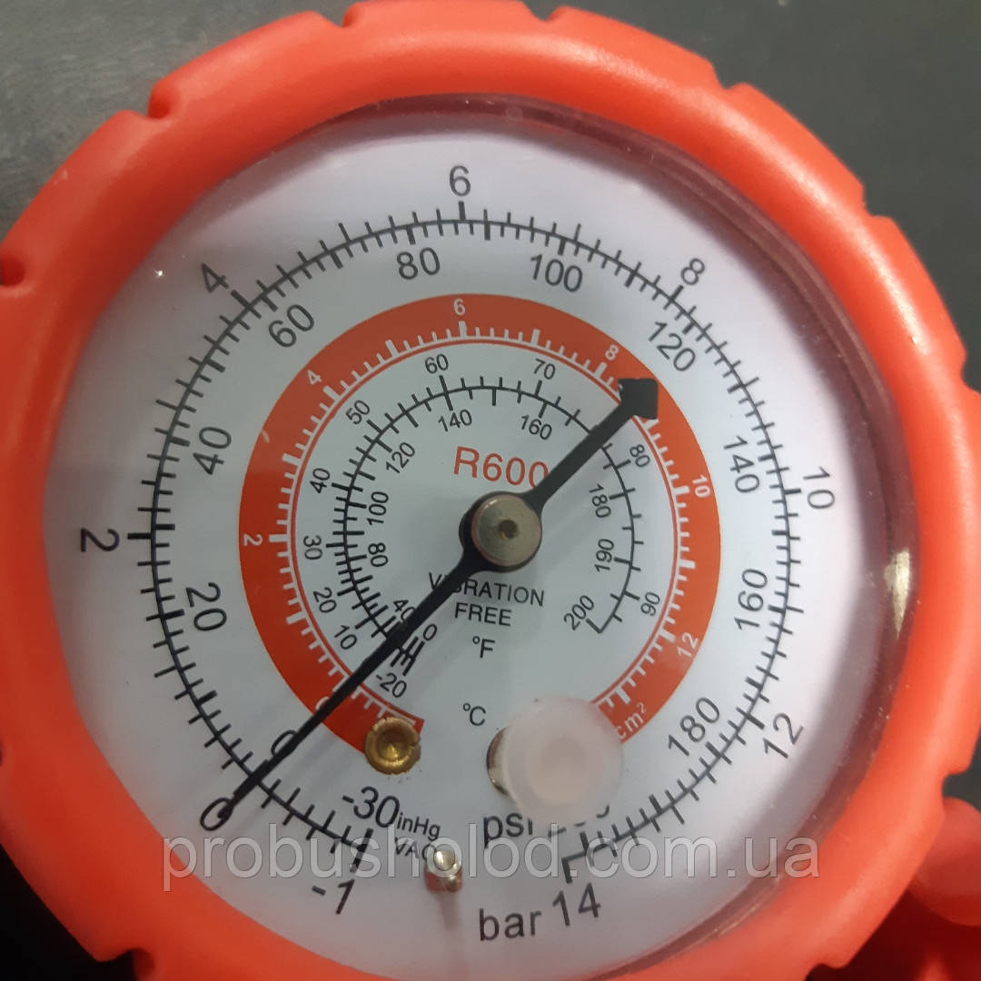 Манометрический коллектор R600a двухвентильный для измерения давления ...