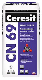 Самовирівнювальна суміш  для підготовки поверхні підлоги під укладку покриттів CN 69 25 кг Ceresit. 25 кг