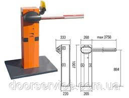Автоматичний шлагбаум CAME G3750, 24 В, 100% стріла 4 м