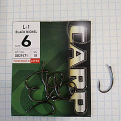 Крючки Hayabusa Carp L-1 Black Nickel size 6