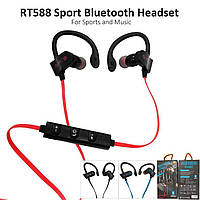 Вакуумні спортивні Bluetooth навушники RT-558 з кріпленням на вухо