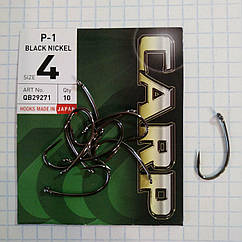 Гачки Hayabusa Carp P-1 Black Nickel size 4