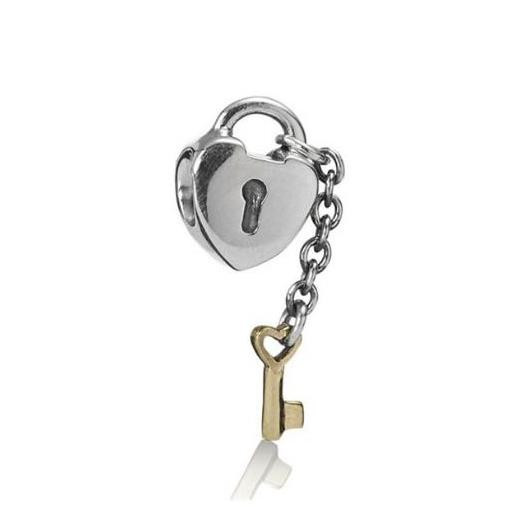 Шарм бусина на браслет "Ключик к сердцу" - фото 7 - id-p62097123