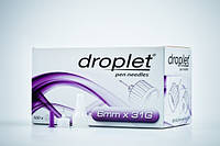 Иглы для инсулиновых шприц-ручек Дроплет (Droplet) 6 mm x 31G №100шт, Польша