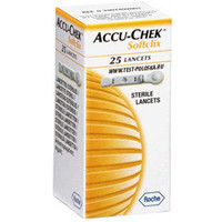 Ланцети «Акку Чек Софтклікс» (Accu-Chek Softclix), 25 шт, Roche Diagnostics Gmbh, Німеччина
