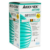 Тест-смужки Акку-Чек Актив (Accu-Chek Active) №50, Roche Diagnostics Gmbh, Німеччина