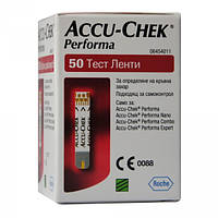 Тест-смужки «Акку-Чек Перформа» (Accu-Chek Performa) 50 шт., Roche Diagnostics Gmbh, Німеччина