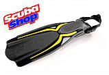 Ласти CRESSI Thor з відкритою п'ятою (чорно-жовті), фото 6