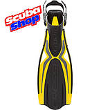 Ласти CRESSI Thor з відкритою п'ятою (чорно-жовті), фото 2