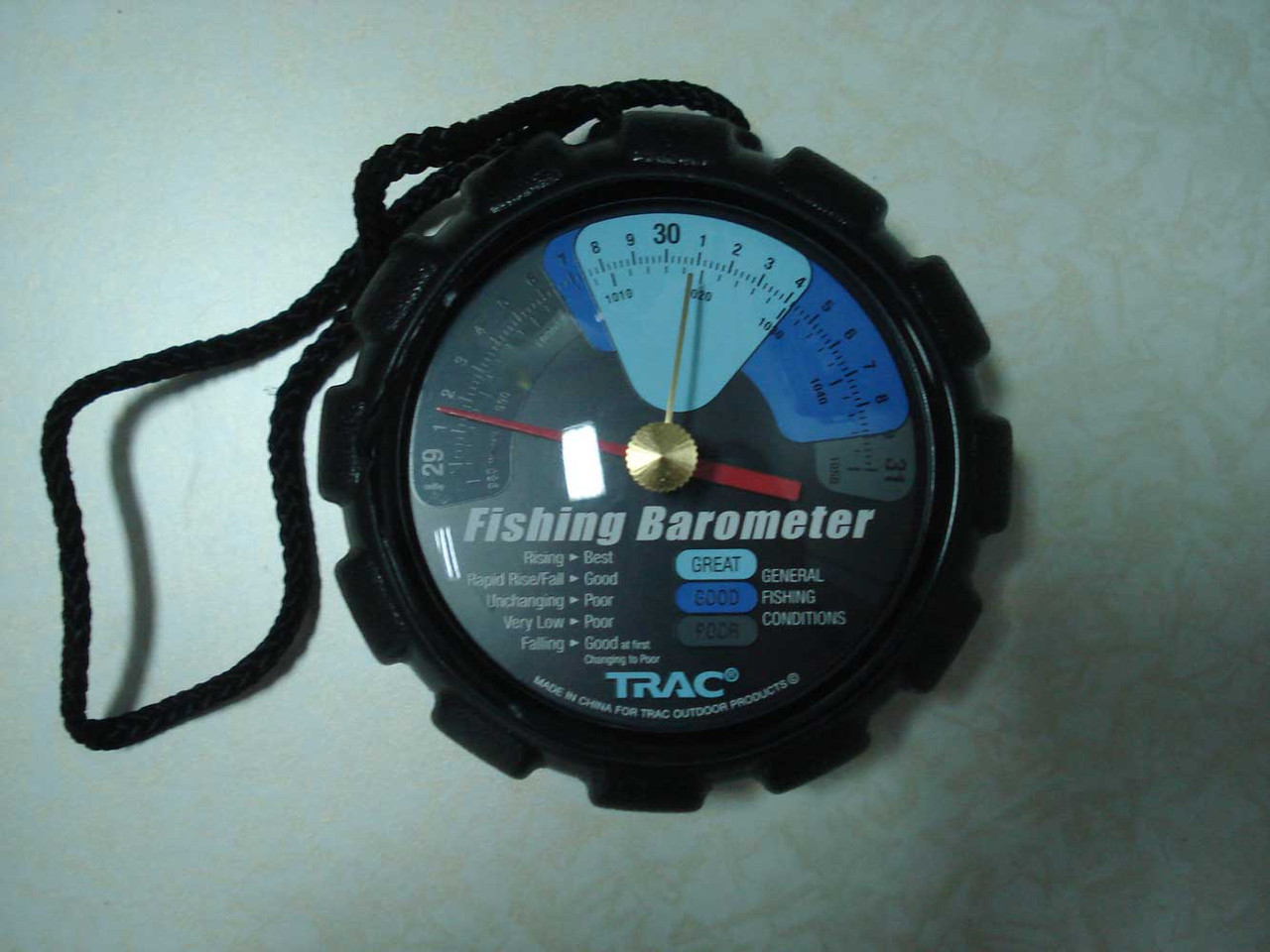 Барометр TRAC ручной, для рыбалки T 3002, сделан в США (ID