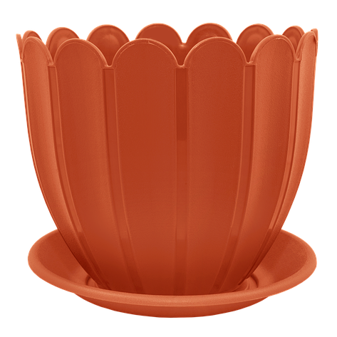 Вазон "Марго" з підставкою 12*10см.-0,6 л, фото 1