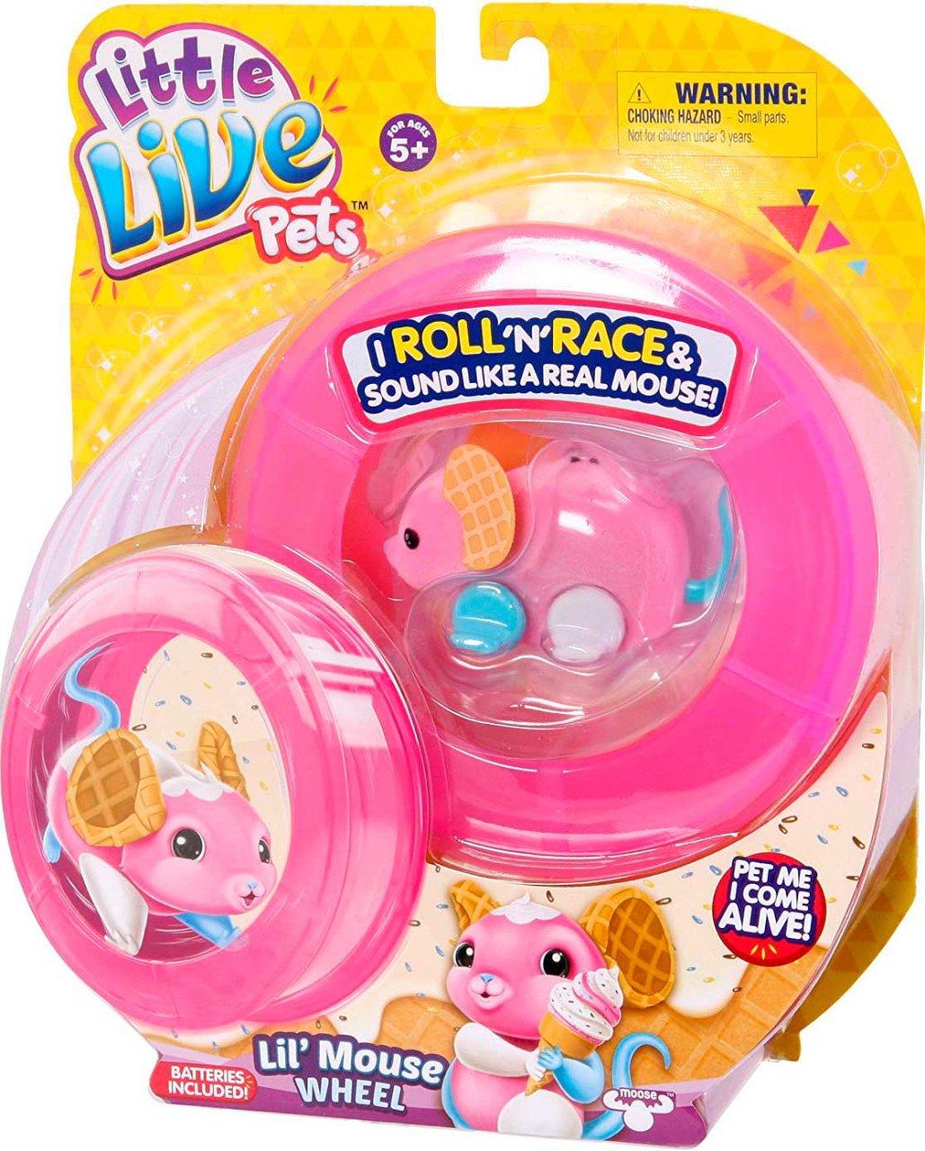 Інтерактивне мишеня Вафелька з колесом Little Live Pets 28194