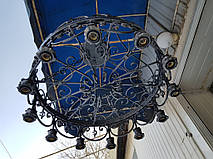 Кованая люстра ручной работы 2