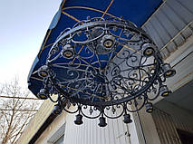 Кованая люстра ручной работы 3