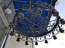 Кованая люстра ручной работы 5