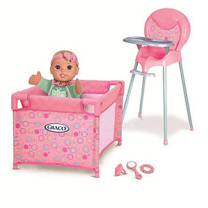 Ліжечка та меблі для ляльок