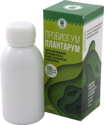 Пробиогум Плантарум Шаблина (пробіотик, сорбент, коліт, здуття, отруєння, атеросклероз, імунітет, гепатит)