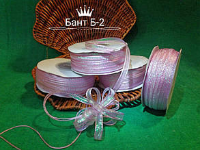 Стрічки на нитці "Швидкі банти" 7 мм рожевий НОВИНКА