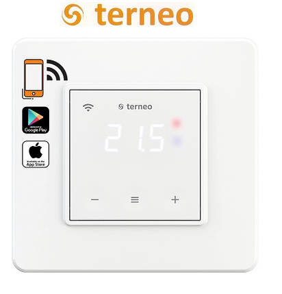 Терморегулятор Terneo SX WI-FI програмований сенсорний (DS Electronics) Білий, фото 1