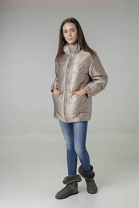 Куртка жіноча кольору бежеве золото Alberto Bini 6005 40 розмір, фото 1