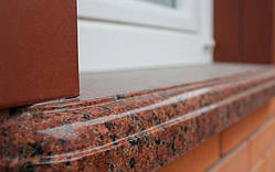 Підвіконня з граніту червоне