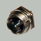 Роз'єм гарнітурний MIC 3pin Male (штекер), монтажний, діам.-16мм