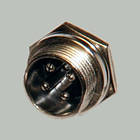 Роз'єм гарнітурний MIC 4pin Male (штекер), монтажний, діам.-16мм