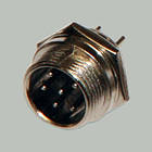 Роз'єм гарнітурний MIC 7pin Male (штекер), монтажний, корпус металевий