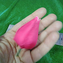 Квітка голова Тюльпана 5 см. Рожевий.