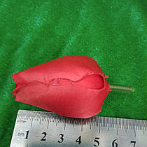 Квітка голова Тюльпана 5 см. Червоний.