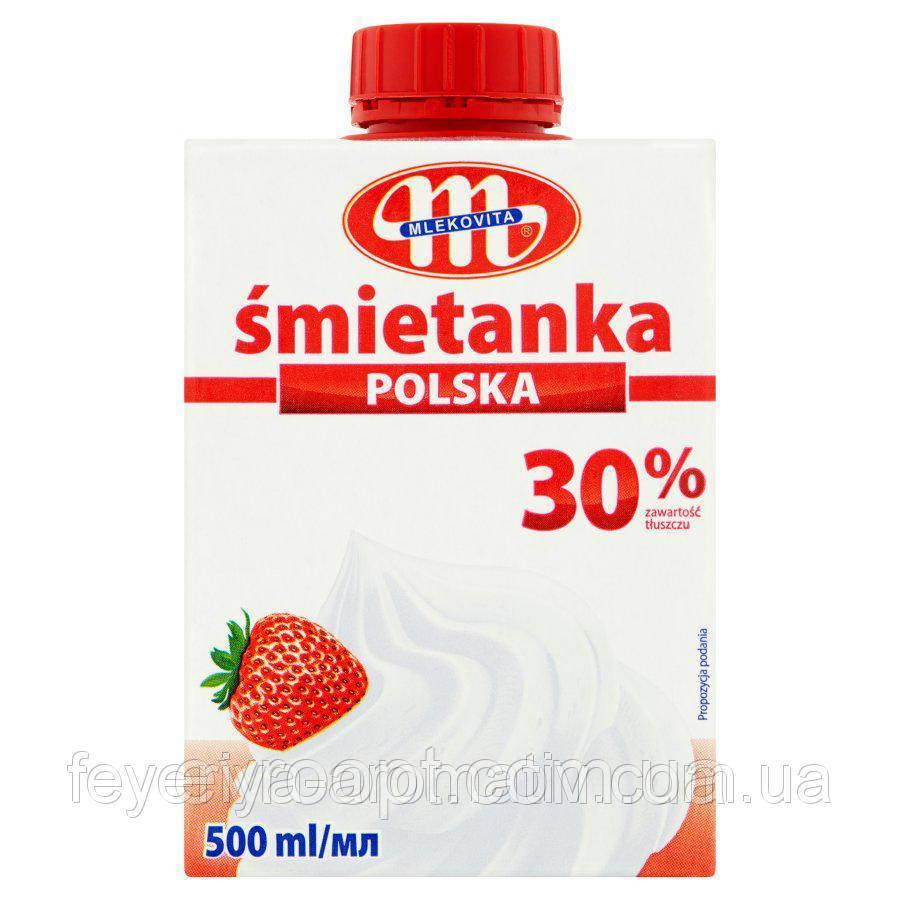 Вершки 30% Mlekovita Smietanka Polska, 500 мл, фото 1