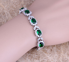 Браслети з зеленим смарагдом